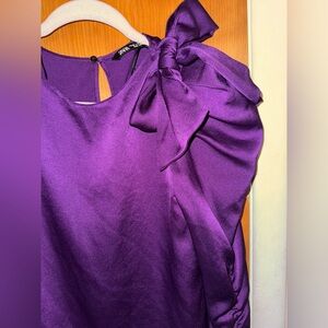 NWT ZARA Bow Blouse Top
